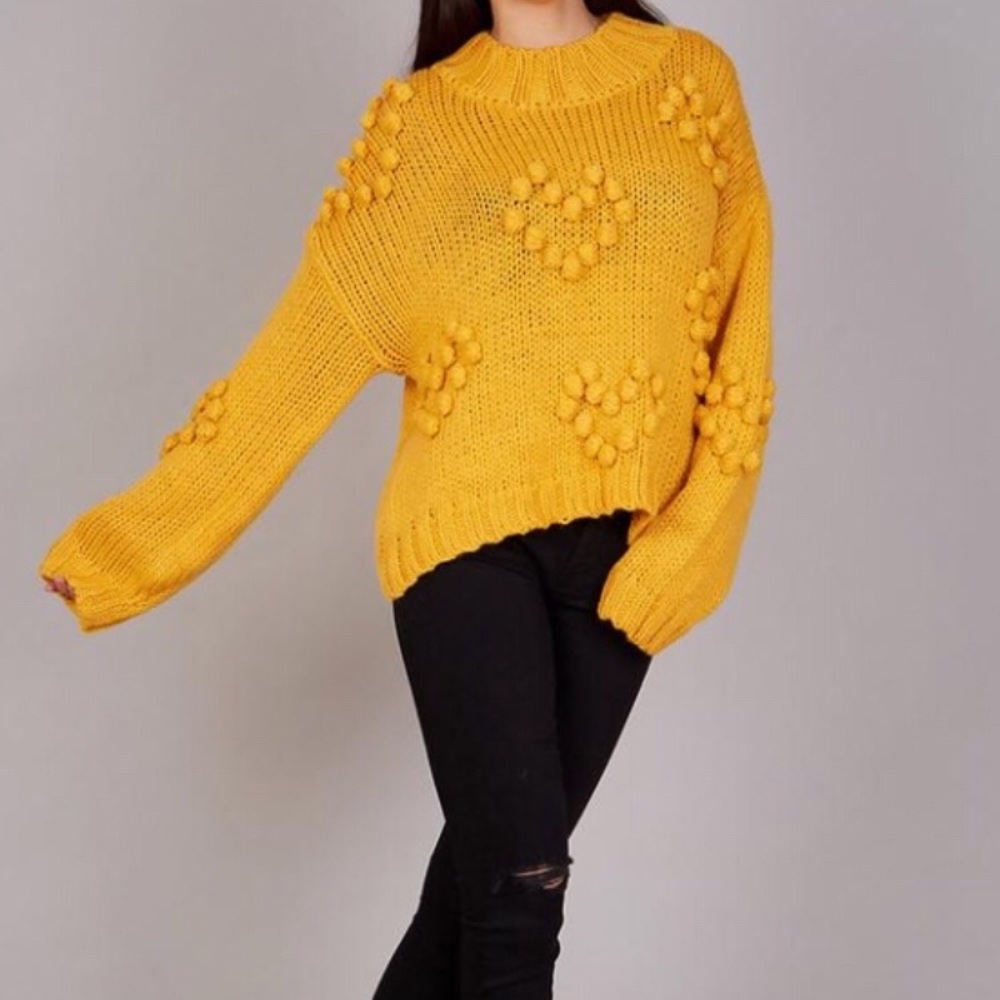 💛NWT CocoBleu Chunky Mustard Sweater